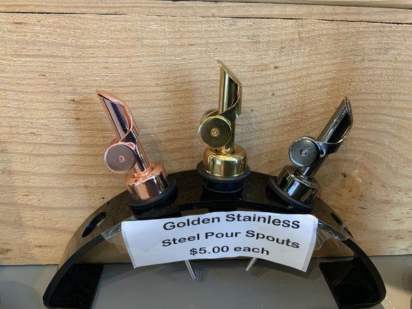 Golden Stainless Steel Weighted Pour Spout