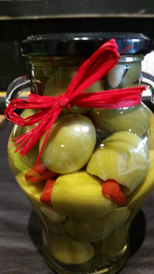 Red Chili & Garlic Stuffed Gordal Olives