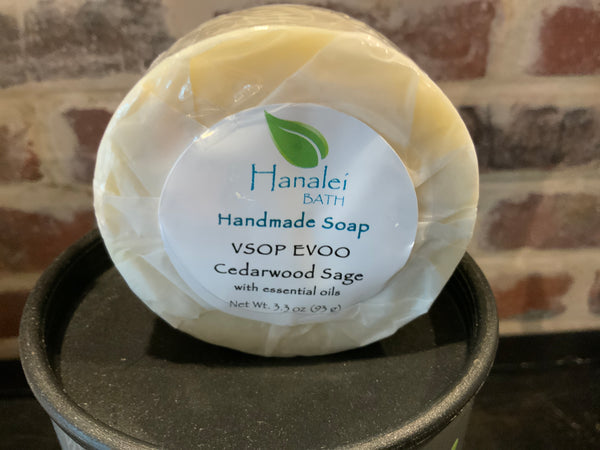 Cedarwood Sage EVOO Soap 3.3 oz