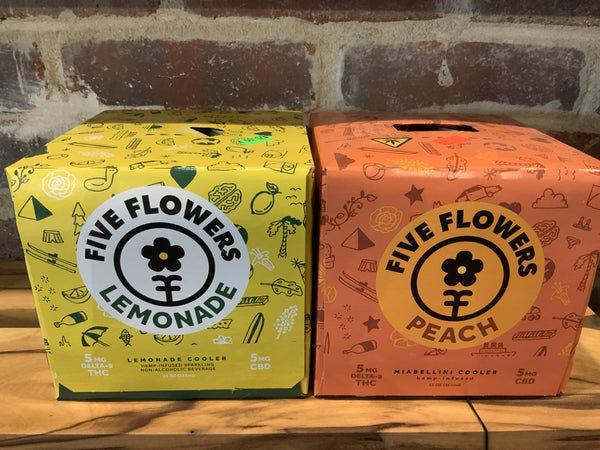 Five Flowers Cooler 5 mg THC 12 oz Can Four Pack