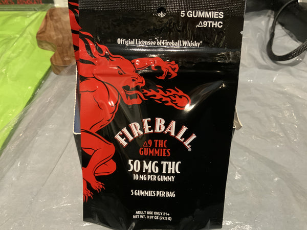 Fireball D9 THC Gummy 5-pack
