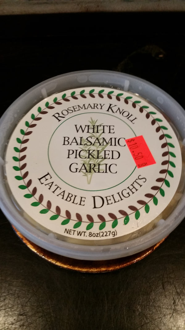 White Balsamic Pickled Garlic 8oz