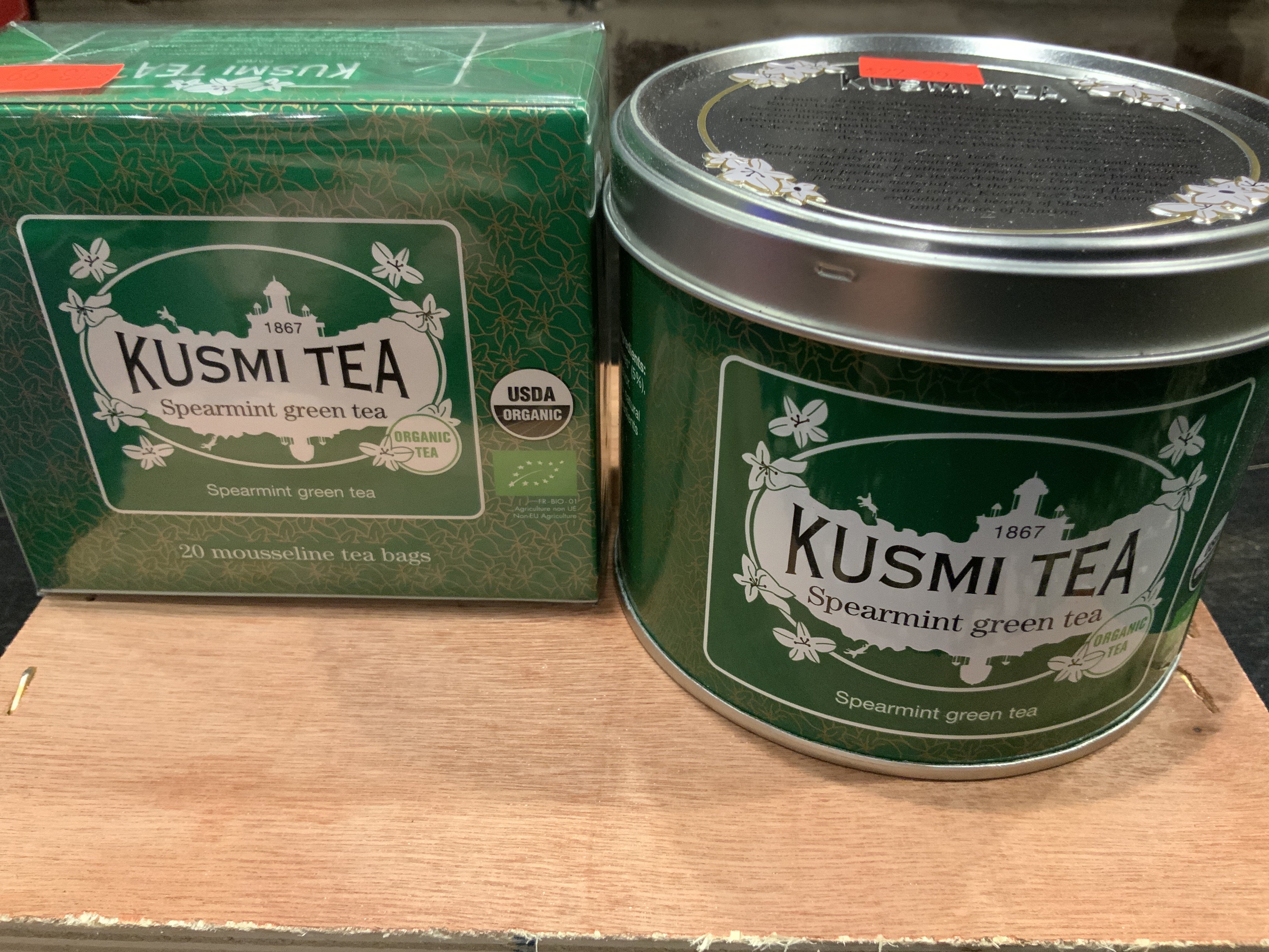Spearmint Green Tea (Thé Vert à la Menthe) Tea by Kusmi Tea