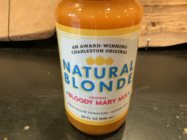 Natural Blonde Bloody Mary Mix 32 oz Glass Jar