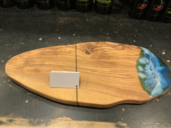 Cutting Board with Beach Resin 14.5 inch